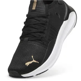 Puma Softride Symmetry Fuzion WN's, Weiblich Straßen-Laufschuh, PUMA Black-PUMA Gold,