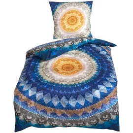 Traumschlaf Orient Dreams Ornamental Blau 200 x 220 cm + 2 x 80 x 80 cm