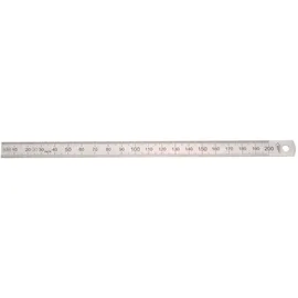 Helios Preisser Stahlmaßstab 0460222 Biegsam 200 mm