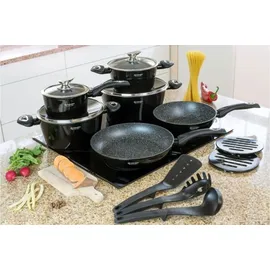 Edenberg EB-5611 15-teiliges Kochgeschirr-Set - Schwarz