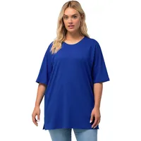 Ulla Popken Damen Basic, Rundhals T-Shirt, Kobaltblau, 46-48