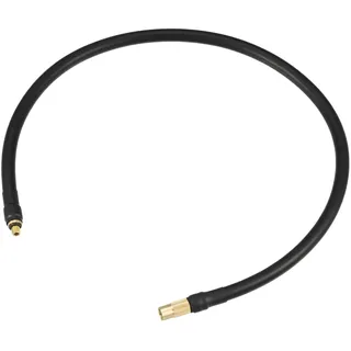 Motoforti Universaler Aufblasbarer Luftpumpenschlauchadapter Ventilverlängerungsschlauch, 60 cm Länge, Kupfergummi, Schwarz