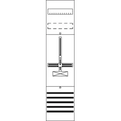 Striebel & John FD17 Zählerfeld ohne Verdrahtung mit Dreipunkt-Befestigung, 7RE 2CPX054036R9999