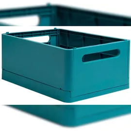Exacompta 4x The Smart Case klappbare Maxi-Box A4+ Skandi Bleu Pacifique 27234D