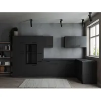 Respekta Winkelküche Oliver L-Form 370 cm Grau