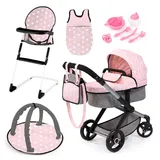 Bayer Design Bayer Puppenwagen XEO pink-grau 17030AB