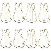 Cat Paperclip Speziell geformte Lesezeichen Clip Clip Papier Einzigartiges stilvolles Multifunktions Lesezeichen Studentenbüro
