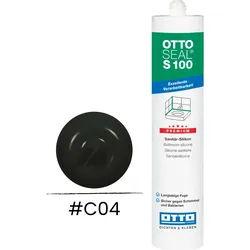 OTTOSEAL® S 100 Sanitär Silikon 300 ml – schwarz – schimmelresistent & UV-beständig