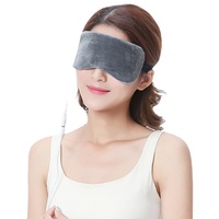 Schlafmaske, Heizung Augenbinde USB Elektrisch beheizbare Wärmebrille, Wärmende Augenmaske, Augenmaske aus Weichem, Atmungsaktivem Material Zum Schläfen, Augenschutzabdeckung(Grau)