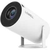 lqwell LQWELL® Beamer, Mini Projektor, unterstützt 5G WiFi, BT5.0 mit Android OS, Auto Trapezkorrektur, 220-Grad-Winkel, 130-Zoll-Display für Phone/PC/Xbox, 4K Heimkino, hdmi, 2025 Upgrade