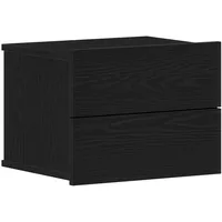 VidaXL Nachttisch schwarze Eiche 40x30x30 cm aus Holzwerkstoff