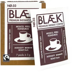 Blaek Instant Kaffee No.3 Dark Roast Box (7x3 g) - STK - Dark Roast