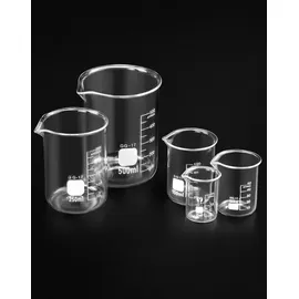 luxuskollektion Glas Becherglas Set 25ml-500ml, Abgestuftes Messbecher-Set