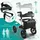 eloneo Outdoor Rollator Aluminium faltbar mit Sitz Silber
