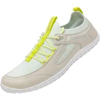 SAGUARO Barfußschuhe Damen Herren Barfuss Schuhe Knit Barfussschuhe Minimalistische Fitnessschuhe Barefoot Shoes, Flex II Grau, Gr.42 - 42 EU