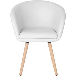 Mendler Esszimmerstuhl Malmö T633 Kunstleder weiß