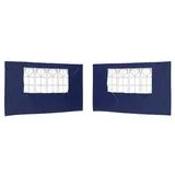 vidaXL Seitenwand für Party Zelt 2 Stück 4 x 1,95 m Blau