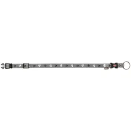 Trixie Silver Reflect Halsband Schwarz/Silber S