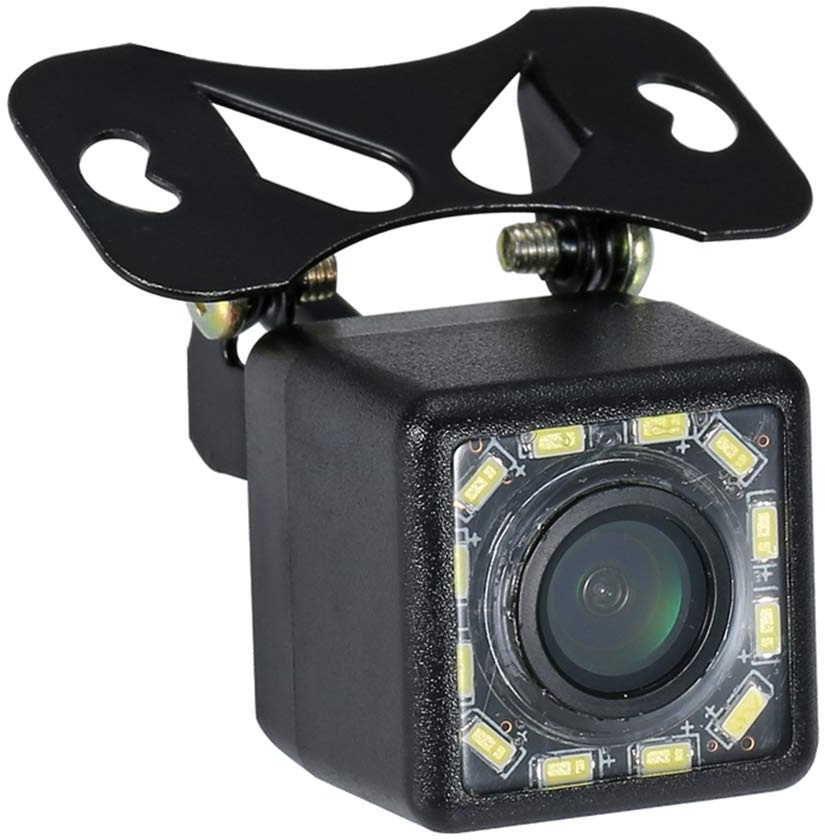Universal RüCkansicht Kamera, LED Nachtsicht Rückfahrkameras hochauflösend kfz Rückfahrkamera Set, 140 ° Weitwinkel Rückfahrkamera mit Mehreren Halterungen