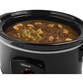Tristar VS-3915 Schongarer (Edelstahl Keramiktopf mit 2 Hitzestufen und Warmhaltefunktion, 3,5 L)