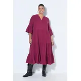 Studio Untold Maxikleid A-Line Volants rot 42/44
