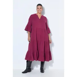Studio Untold Maxikleid A-Line Volants rot 42/44