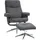 Homcom Relaxsessel Samt 78 x 106 x 85 cm Dunkelgrau mit Hocker