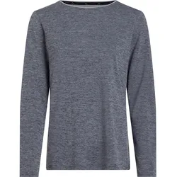 McKinley Hunu Funktionsshirt Damen in melange-navy, Größe 44 - blau