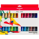 Amsterdam Künstlerfarbe | Bastelfarbe, Acrylfarbe Set (Mehrfarbig, 480 ml