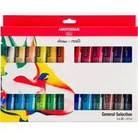 Amsterdam Künstlerfarbe | Bastelfarbe, Acrylfarbe Set (Mehrfarbig, 480 ml