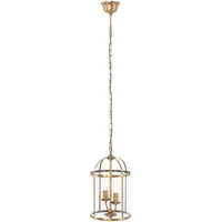 Besselink licht Steinhauer Pendelleuchte Pimpernel 2-flammig, 2x E27, bronze