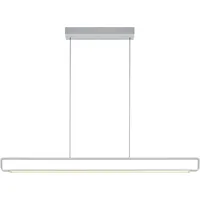 HELL höllisch gutes Licht LED Pendelleuchte BOX, LED fest integriert, Warmweiß, dimmbar über Wanddimmer, Stufenlos höhenverstellbar grau