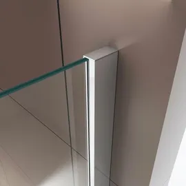 Bernstein EX416-2 Eckdusche mit Pendeltür 90 x 90 cm silber transparent 6 mm