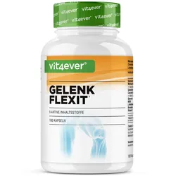 Gelenk Flexit - 9 hochdosierte Wirkstoffe, 180 Kapseln