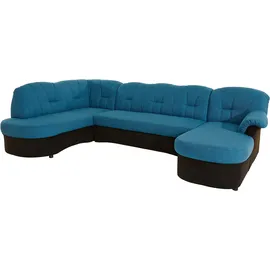 DOMO collection Wohnlandschaft Kunstleder 3-Sitzer Schwarz