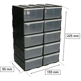 KOTARBAU KOTARBAU® Werkstatt-Aufbewahrungsbox 10 Schubfächern 55S 2M Modul
