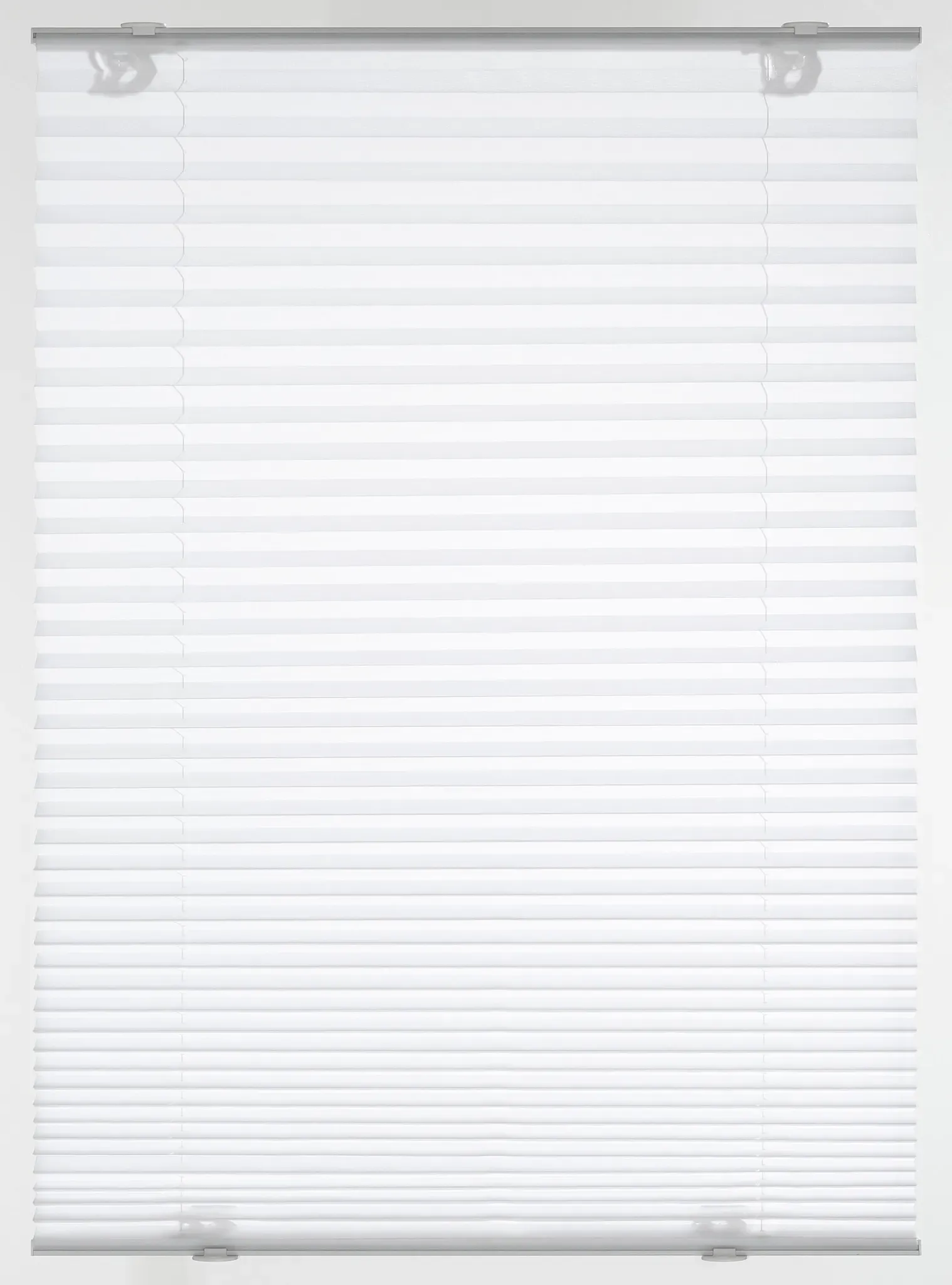 Dachfensterplissee GARDINIA, weiß, B:95,3cm H:122cm, Obermaterial: 100% Polyester, Plissees, passend für Velux Dachfenster, in Crush-Optik