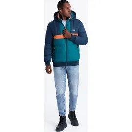 Ombre Clothing Parka für Männer Kenjo weiß S - Weiß - S