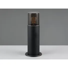 meine wunschleuchte Sockelleuchte Aluminium 30 cm 1er Set Schwarz/Rauchfarbig