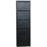 Schuhschrank Pisa New 5 Klappen Metall Schuhkipper Schuhregal Ablage Schrank