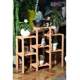 Dobar Blumenregal 7-flächig 97 x 87 x 31 cm Braun