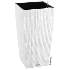 LECHUZA Cubico Cottage 30 Komplettset 30 x 30 x 56 cm weiß