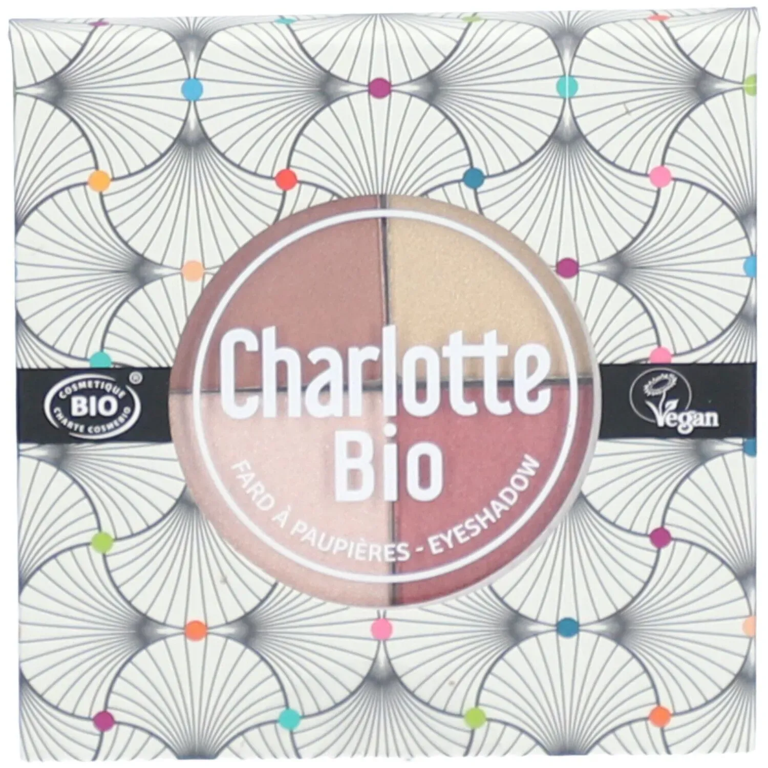 Charlotte Bio Die 4er Palette BIO Lidschatten - Nude Rose