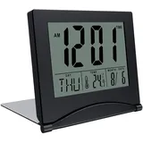 MMobiel LCD Reisewecker schwarz