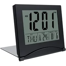 MMobiel LCD Reisewecker schwarz