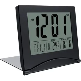 MMobiel LCD Reisewecker schwarz