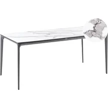 Beliani Sovareto Gartentisch 180 x 90 x 75 cm Weiß