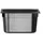 HENDI Gastronormbehälter, Temperaturbeständig von -40° bis 110°C, Skalierung, Geruchs- und geschmackneutral, 4L, Polycarbonat, GN 1/4, 265x162x150 mm, Schwarz
