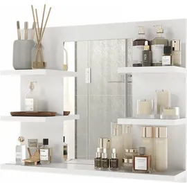 Vicco Spiegelschrank, Wilbur, mit Regalen,