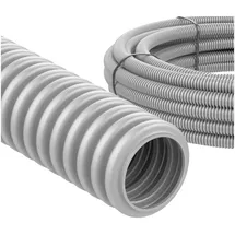 ViD flexibles Leerrohr M25 25 Meter 320N, 1J, -5°C +60°C lichtgrau